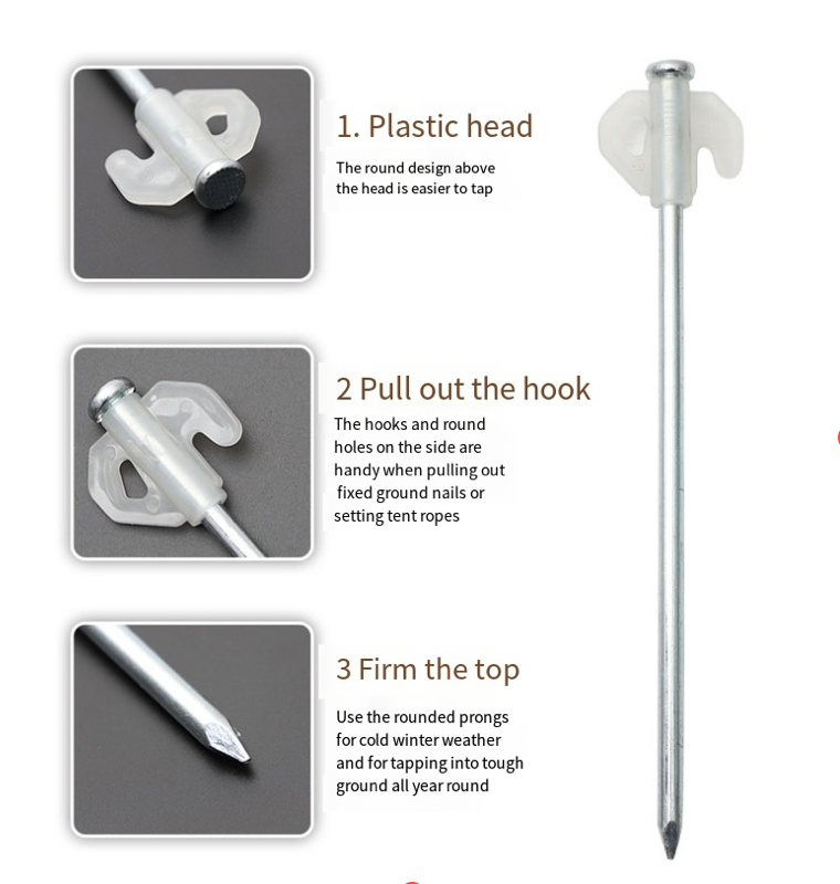 Outdoor Portable Extended Tent Stakes