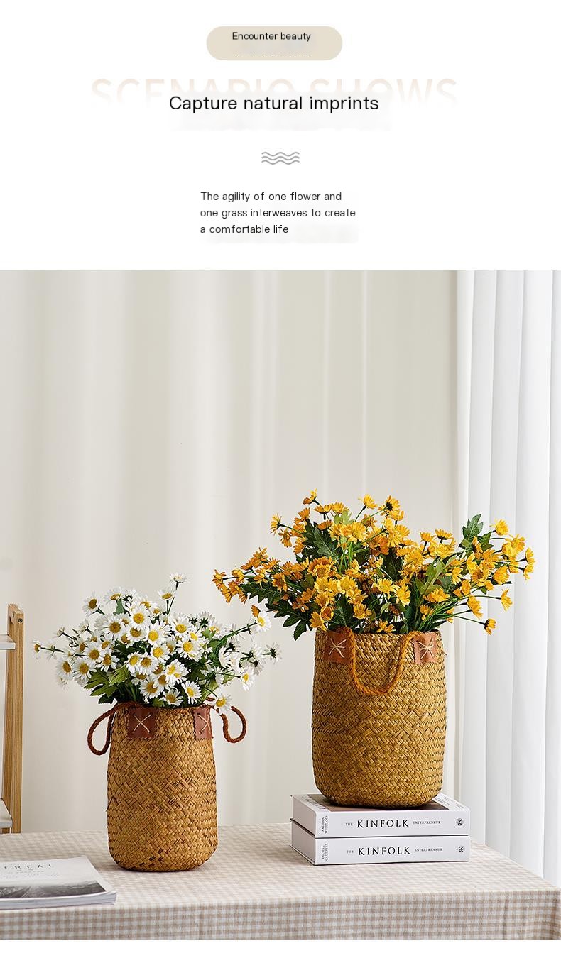 Handcrafted Rattan Basket