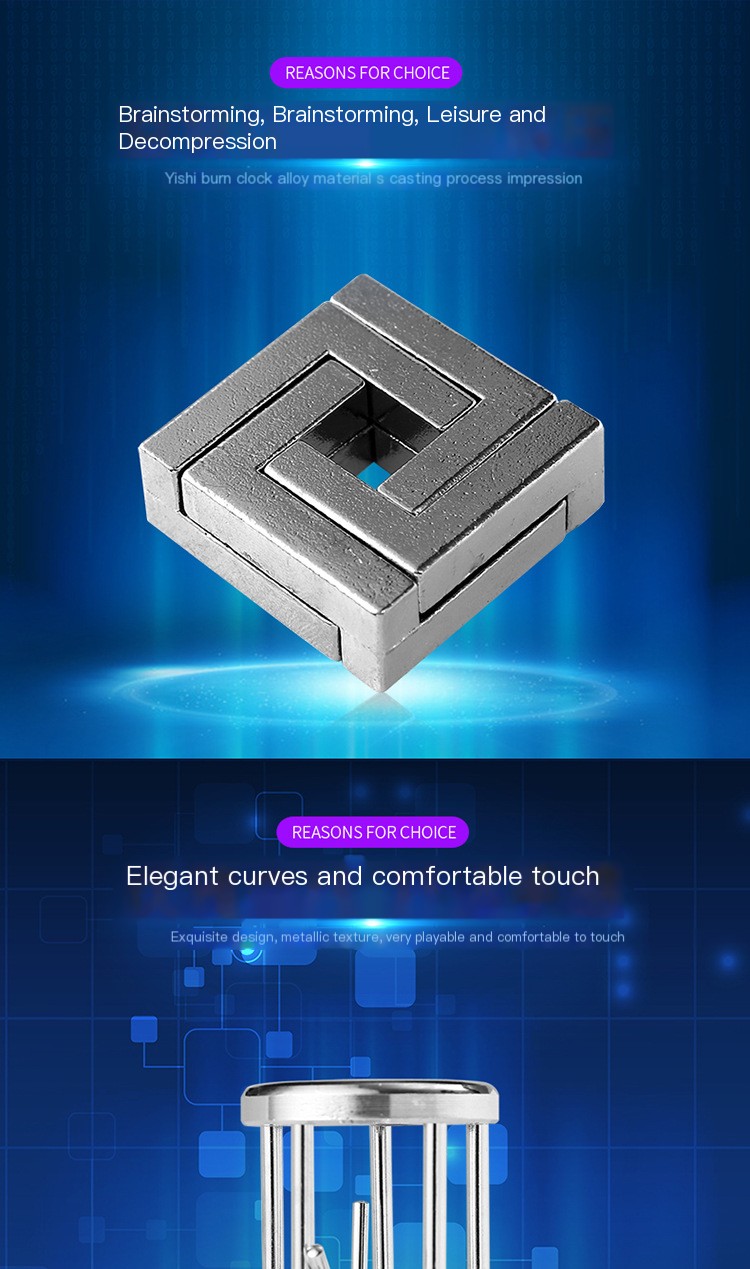 Magic Puzzle Zinc Alloy Lock 3