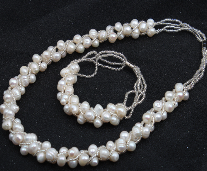 Bridal Pearl Jewelry Set 6
