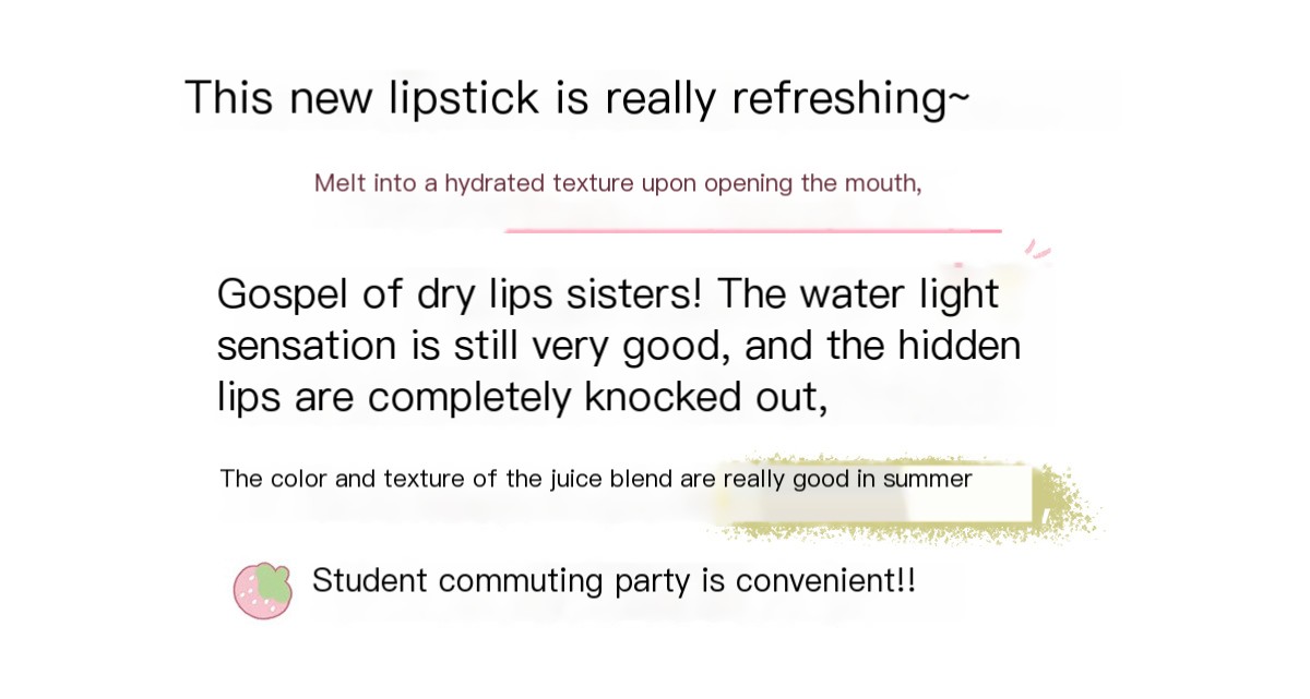 USLIKE Glassy Lip Balm - Grapefruit Soda