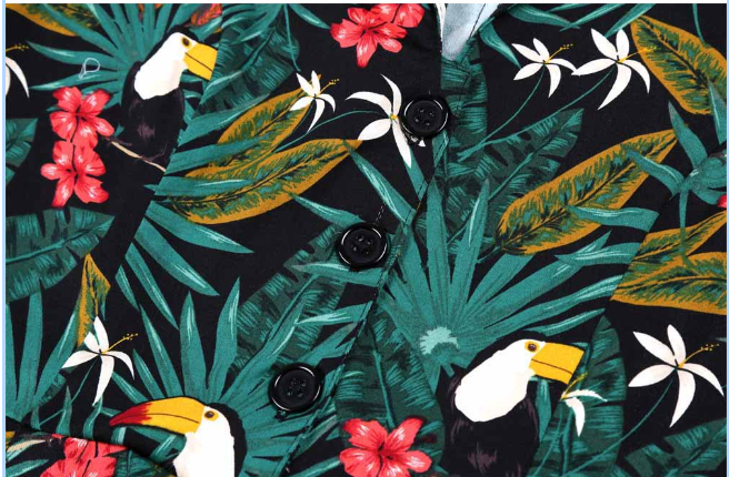 大嘴巴鸟印花连衣裙 Image 1