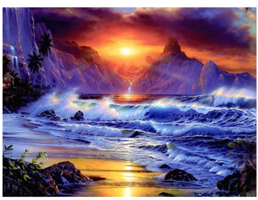 5D DIY Diamond Painting Beautiful Seascape