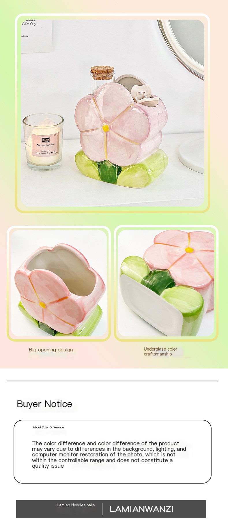 Cute Flower Pen Holder