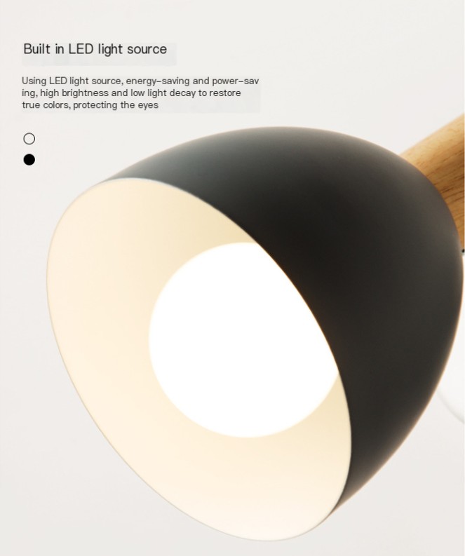 Wooden Wall Lamp in Action