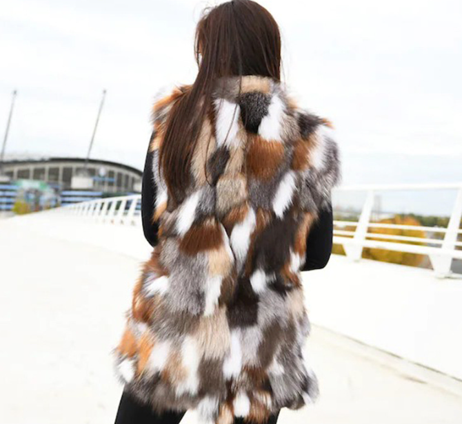 Mink Fox Fur Vest Image 6
