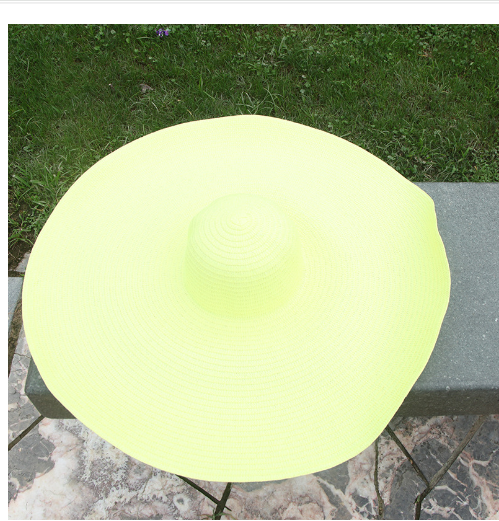 Large Brim Sun Hat Green