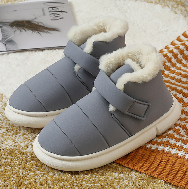 Down High-top Cotton Slippers Image 1