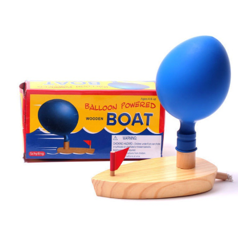 Wooden Balloon Boat Image 1
