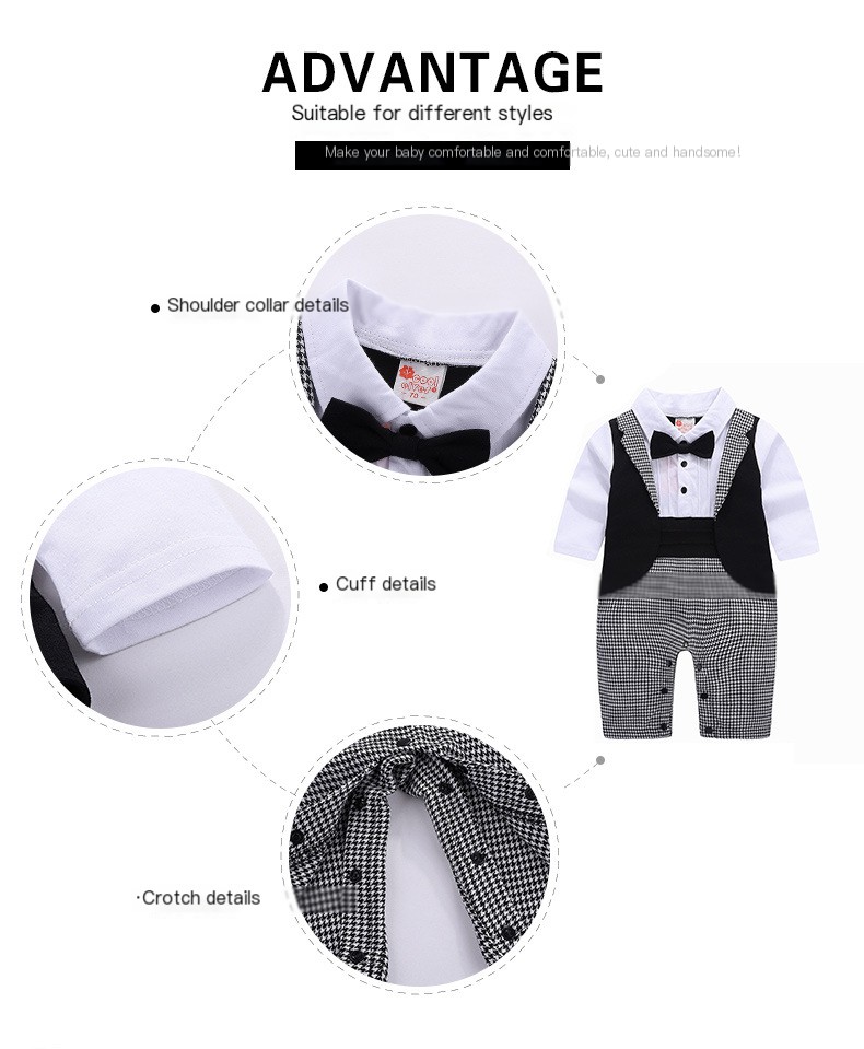 Baby outfit in black color
