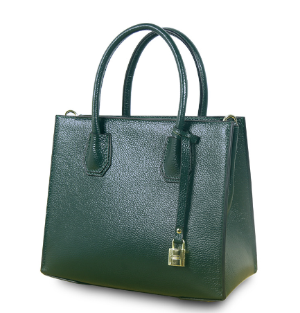 One Shoulder Leather Bag Black