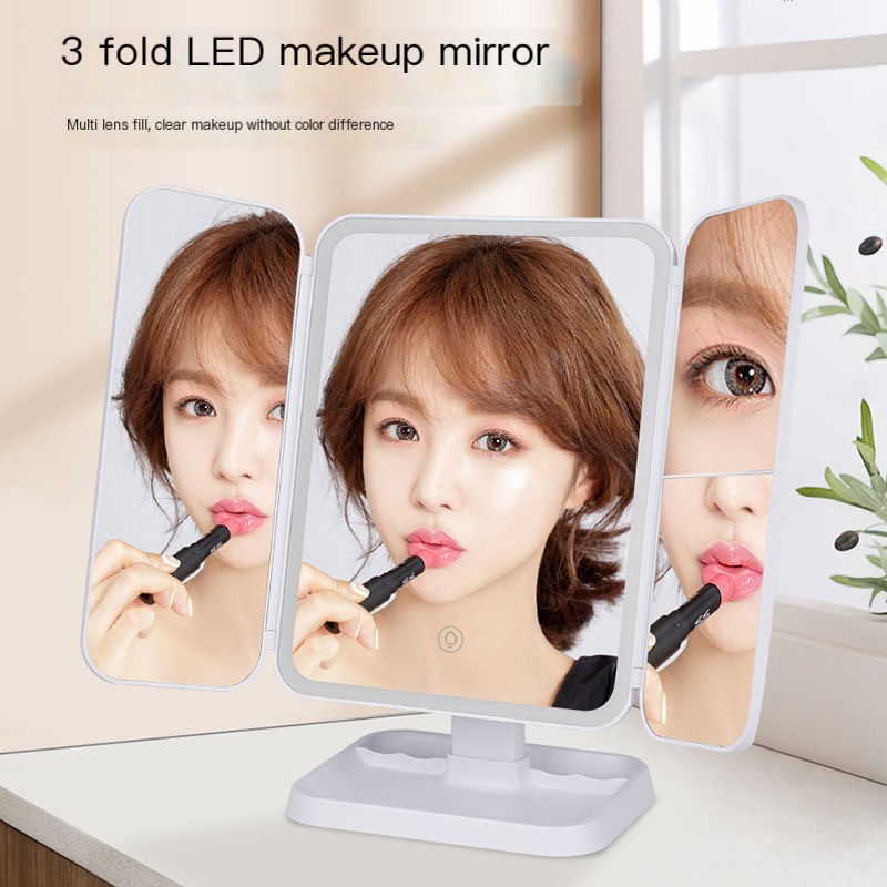 LED Makeup Mirror Black