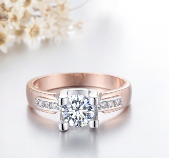 Zircon Ring - Rose Gold