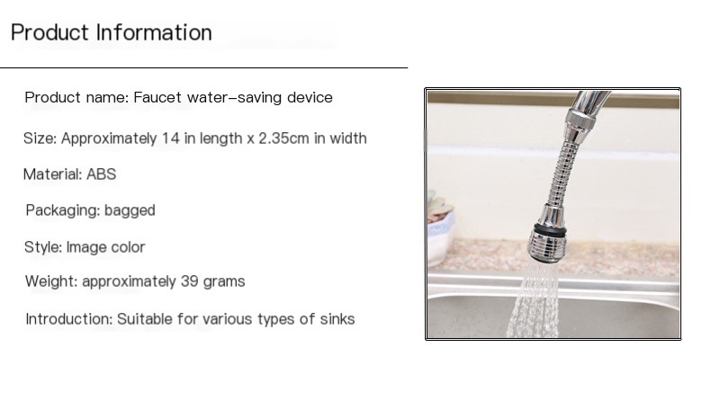 Faucet Water Saver