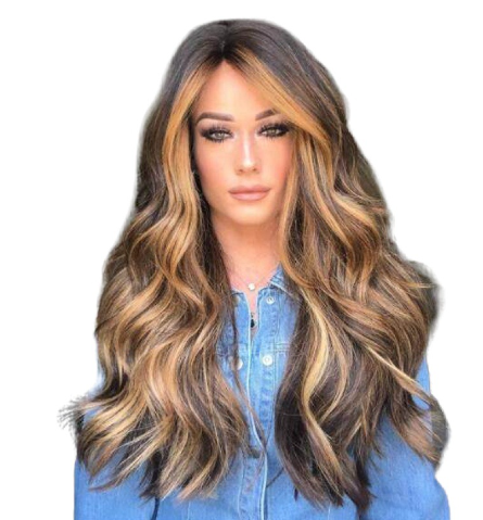 OmbreLong Silver Wig image