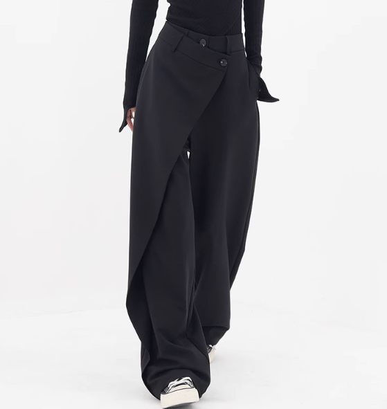 Asymmetrical Baggy Pants Image 4
