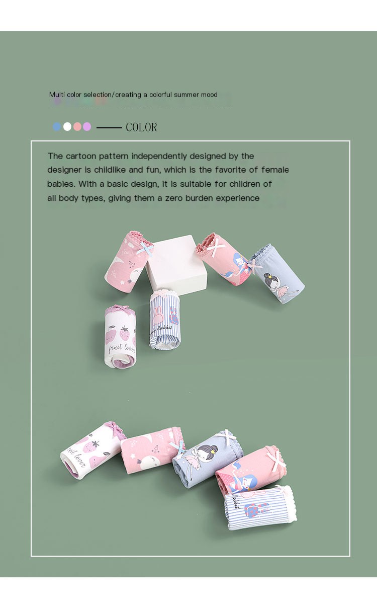 Girls' Cotton Underwear Design 4