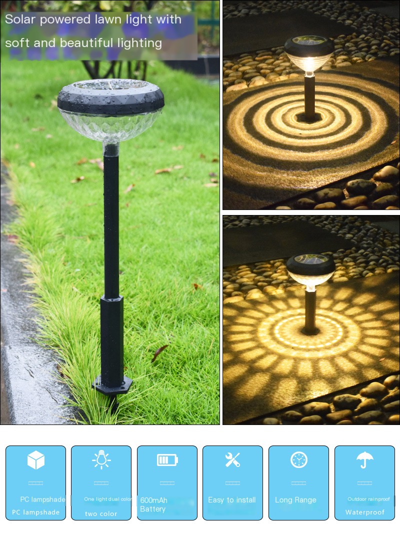 Solar Light and Shadow Lawn Lamp Image 1