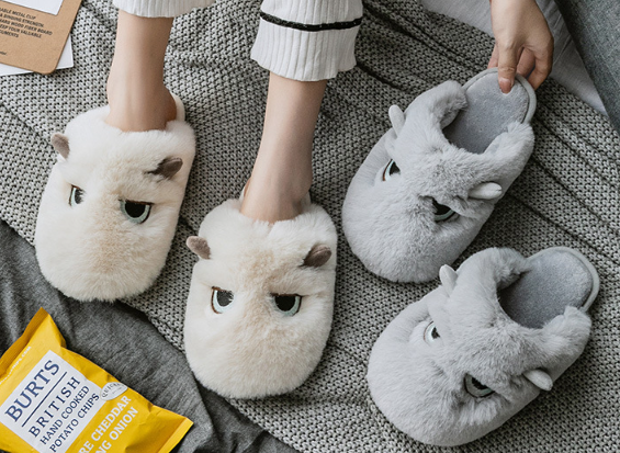 Fuzzy Slippers Image 1