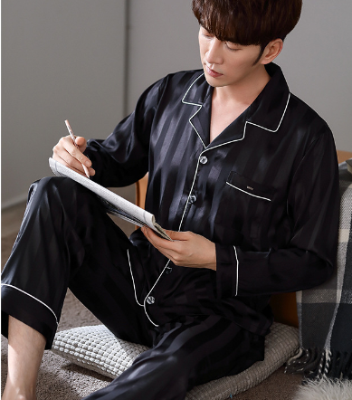 Couple's Silk Sleepwear Set Image 1