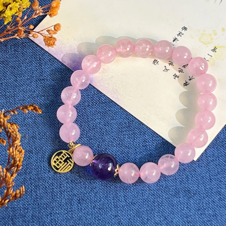 Quartz Jade Strawberry Crystal Bracelet 5