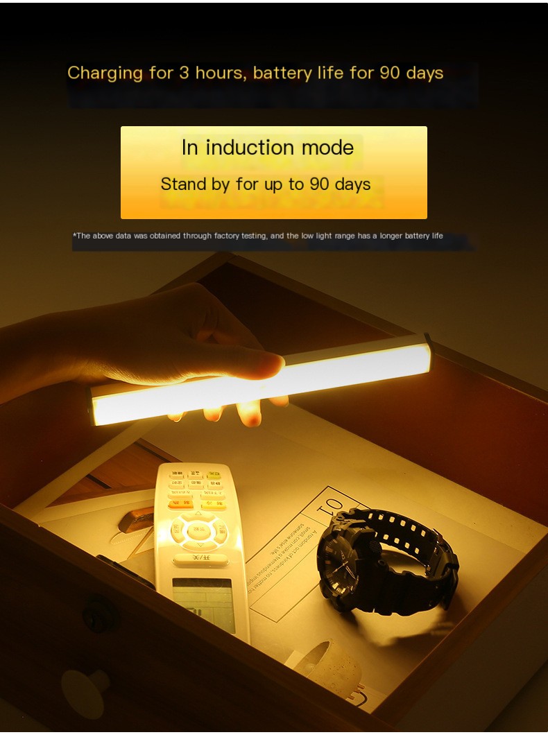 Magnetic sensor light on cabinet