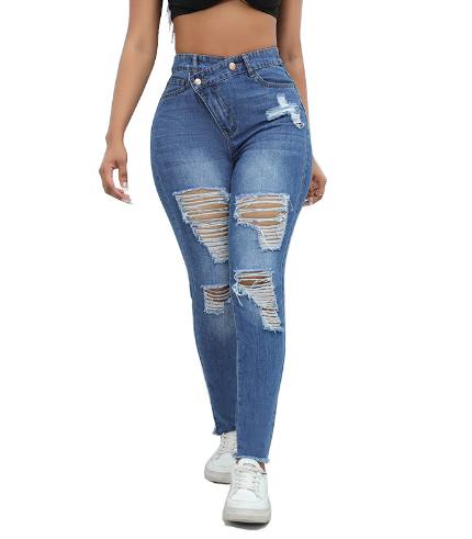 Stretchy Ripped Skinny Jeans - Image 3