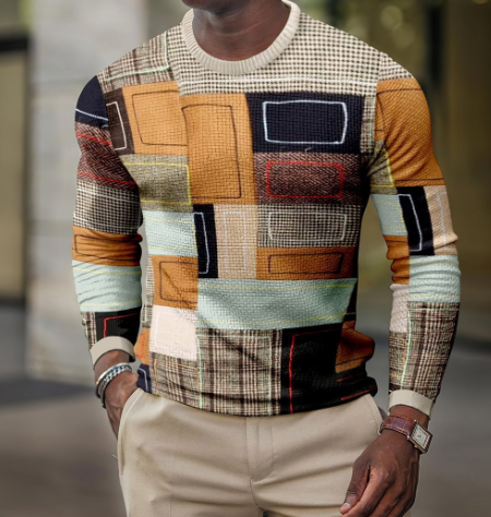 3D Pullover Casual Tops