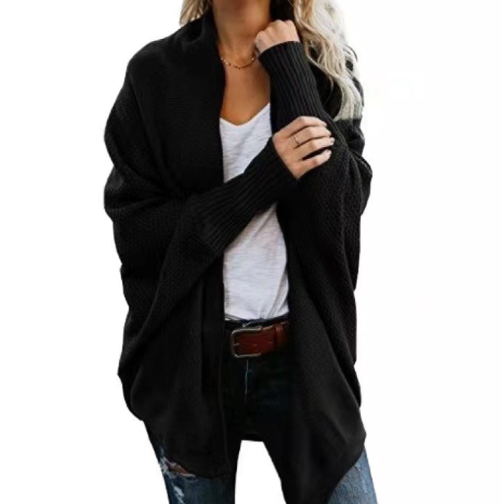 Bat Sleeve Knitted Cardigan Image 2