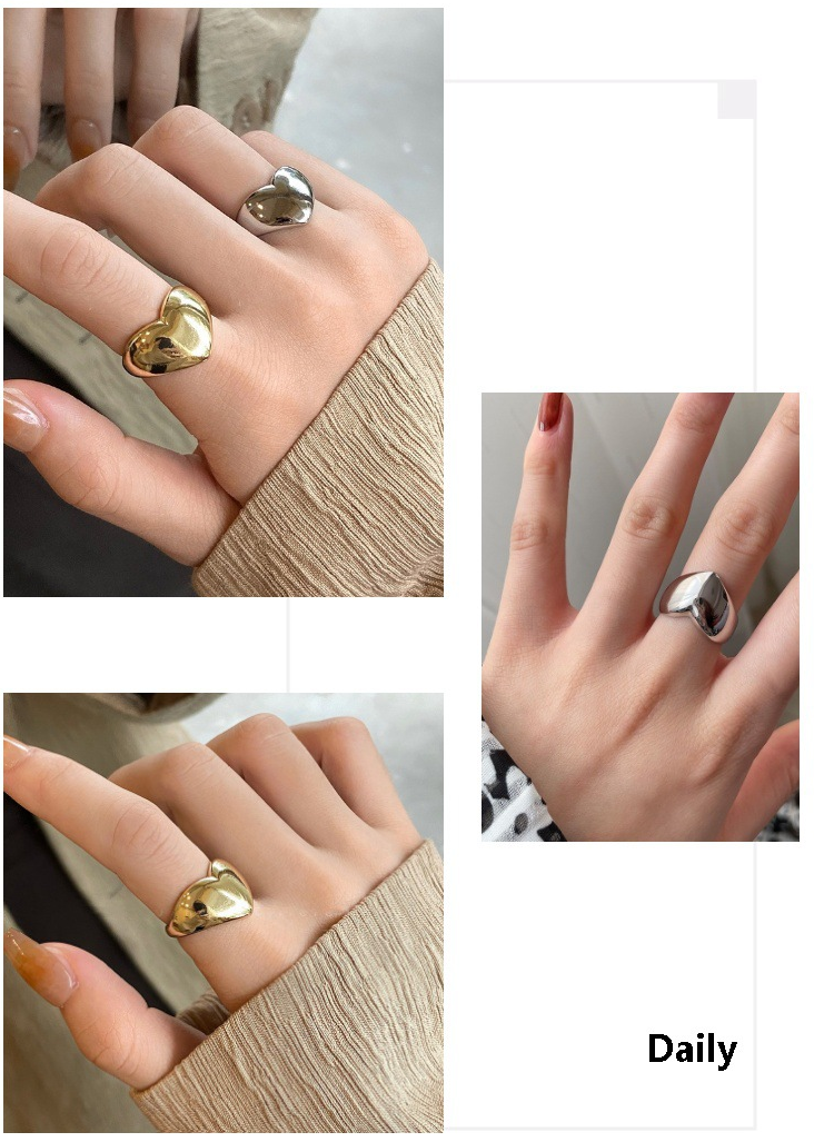 Adjustable Heart Ring - Image 2