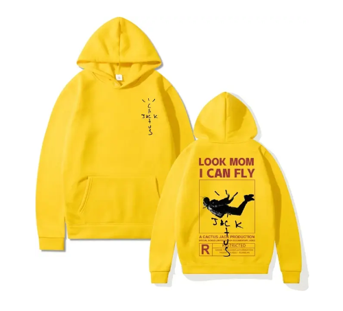 Double-sided logo print LOOK MOM I CAN FLY C