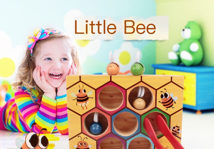 Wooden Busy Bee Educational Toy