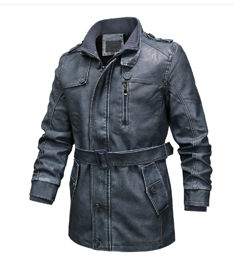 Fashion Outdoor Motorcycle PU Leather Jacket - Image 4