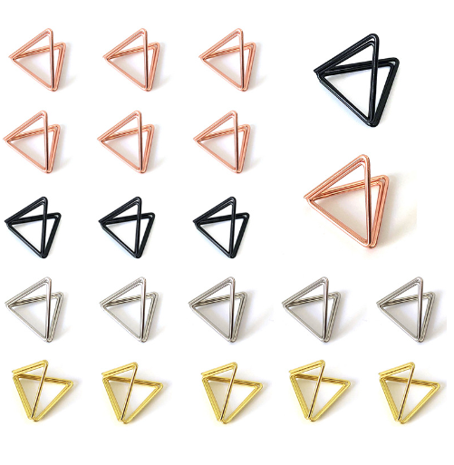 Triangular Metal Business Card Holder