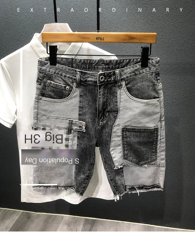 Summer Gray Denim Shorts Style