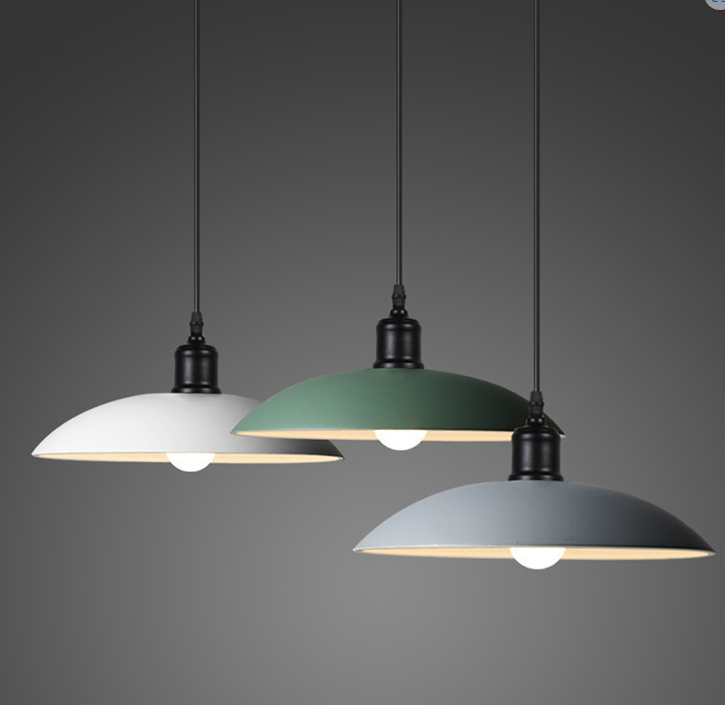 Vintage Wrought Iron Industrial Pendant Light 1