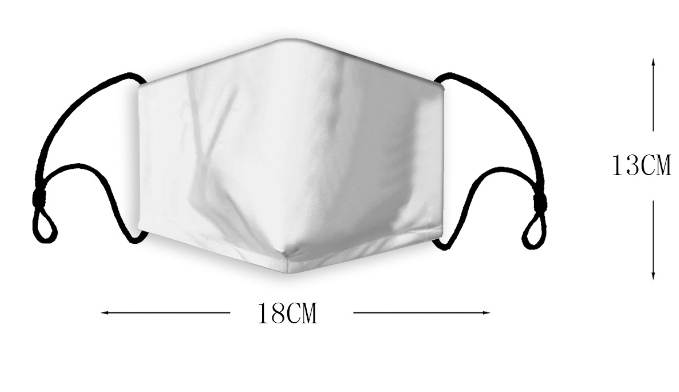 Casual Dust Mask Fashion Casual 3D Digital Printing Outdoor Face Shield Mask