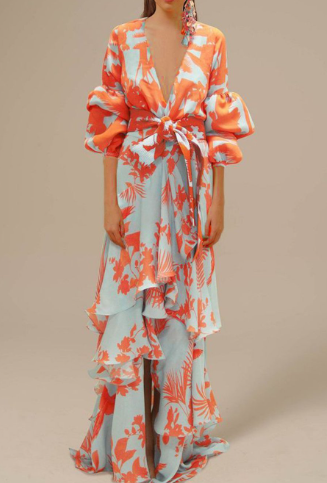 WOLFF Chiffon Holiday Dress Image 4