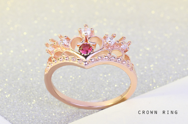Crown Rhinestone Ring