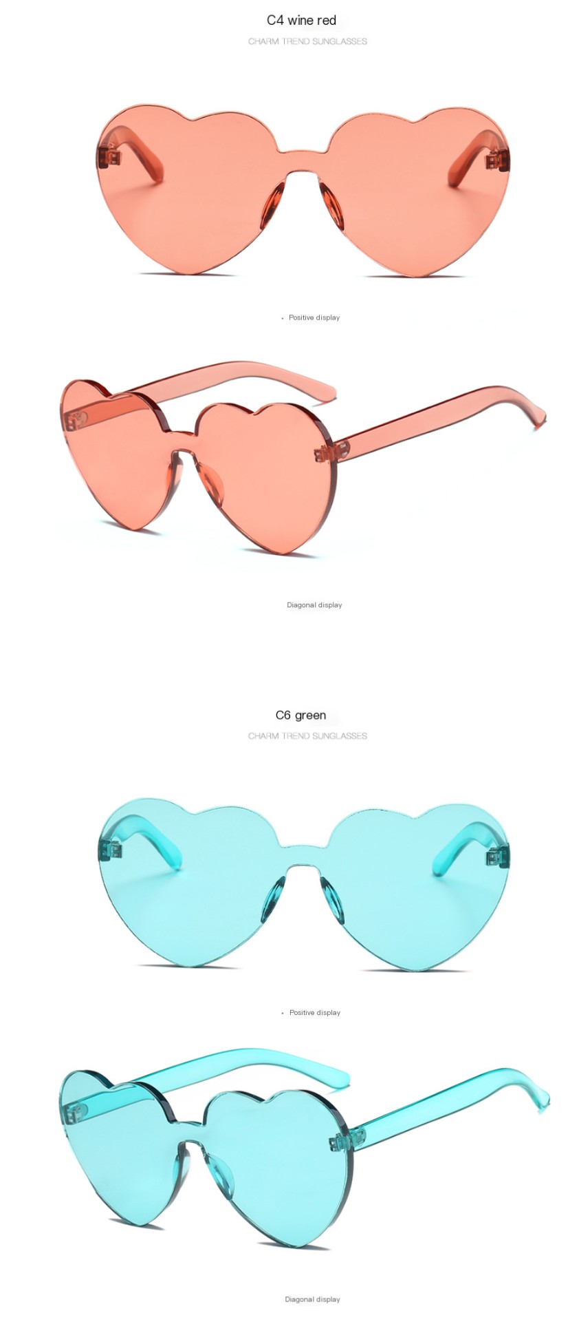 Heart Shape Sunglasses 3