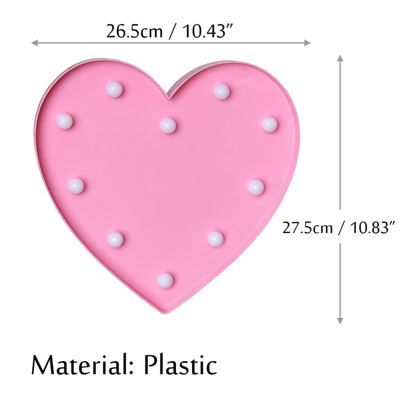 Heart Shaped Night Light in usage