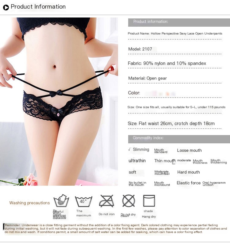 Women’s Thong in Black