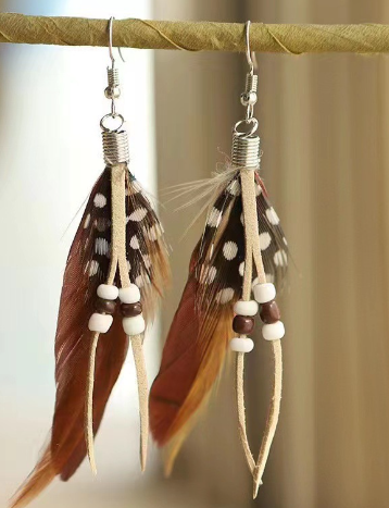 Feather Stud Earrings