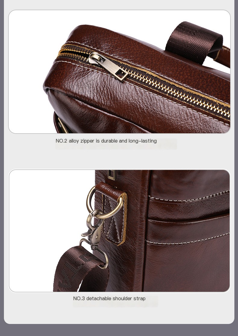 Executive Leather Briefcase Image 9
