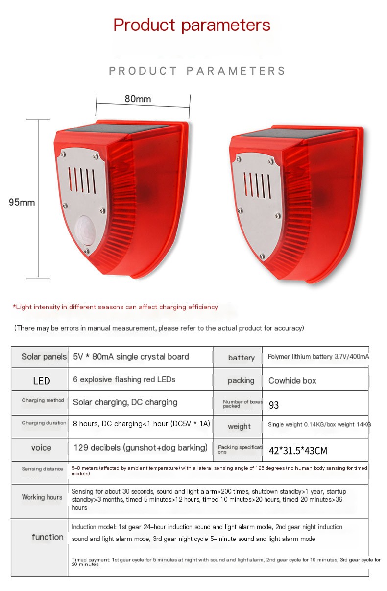 Solar Alarm Device Image 6