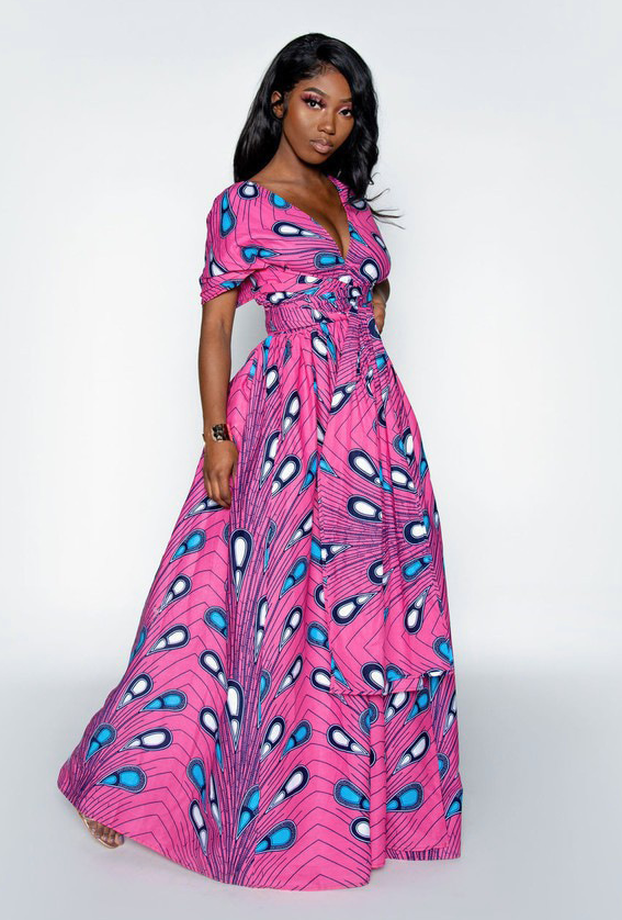 African Print Dress Image 11