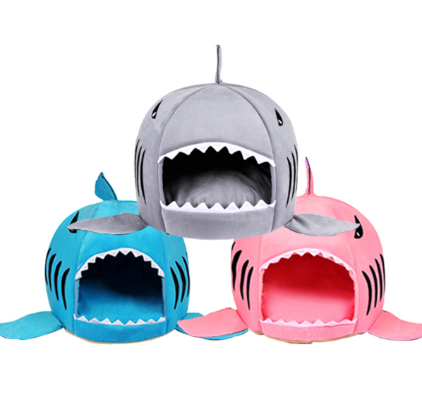 Shark Dog and Cat Bed Image 1