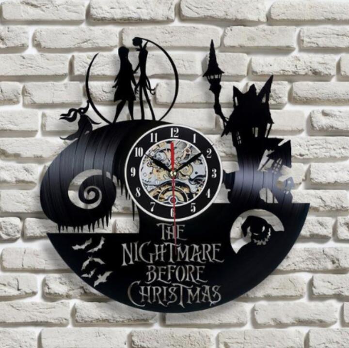 3D Classic Jack and Sally Wall Clock