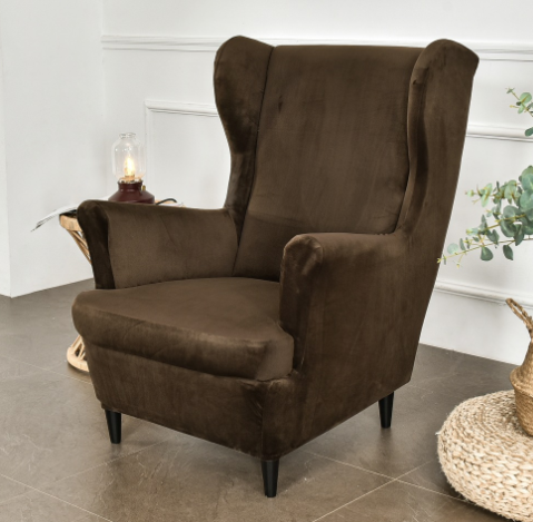 Plush Cover for Wing Chair