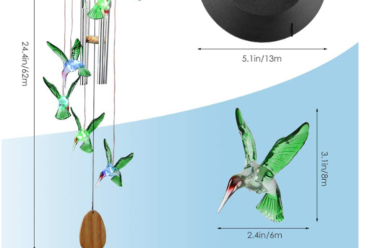 Solar Powered LED Windchime Design 5